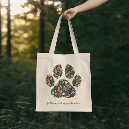 Bolsa de mano con huellas de patas para amantes de
