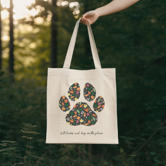 Bolsa de mano con huellas de patas para amantes de