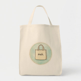 Bolsa de mano con humor sarcástico y seco, Meh