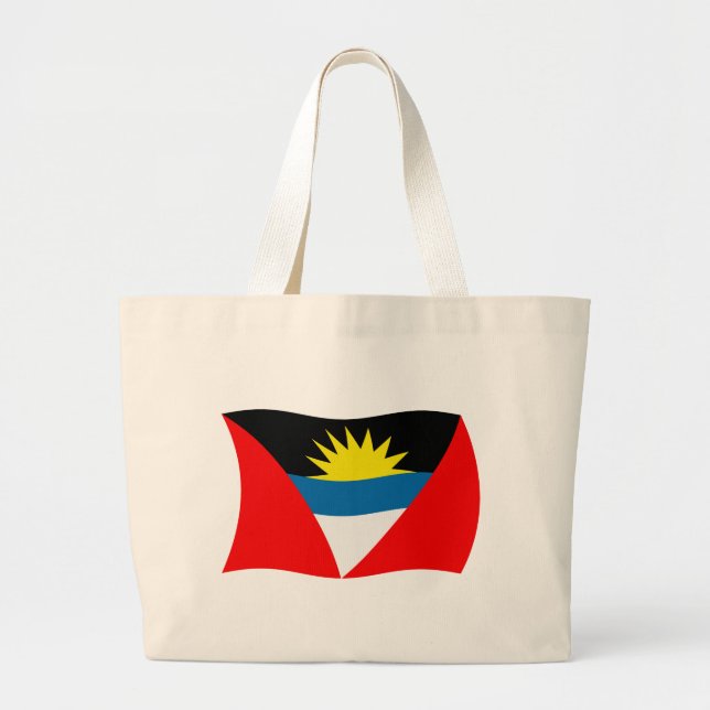 Bolsa de mano con la bandera de Antigua y Barbuda (Frente)