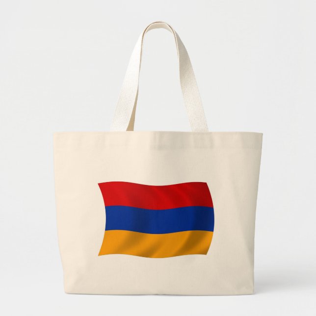 Bolsa de mano con la bandera de Armenia (Frente)