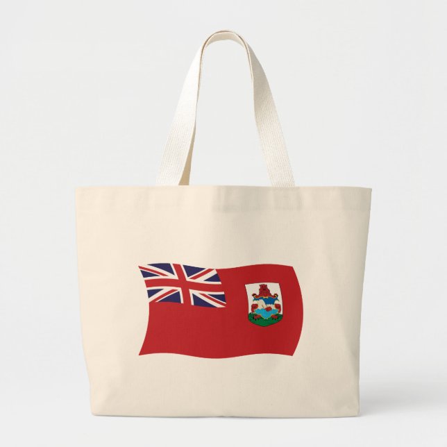 Bolsa de mano con la bandera de Bermudas (Frente)