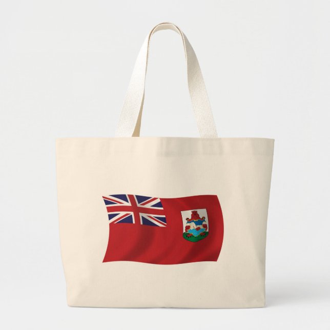Bolsa de mano con la bandera de Bermudas (Frente)