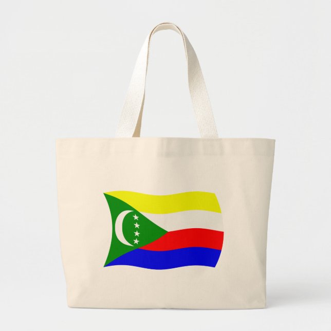 Bolsa de mano con la bandera de Comoras (Frente)