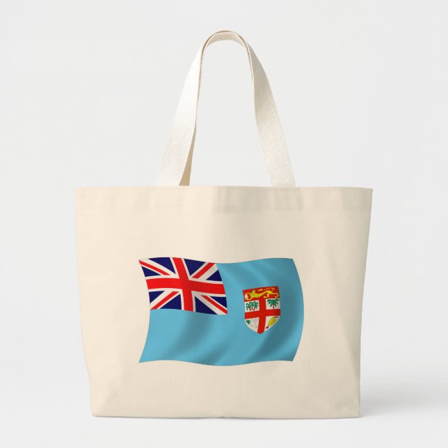 Bolsa de mano con la bandera de Fiji (Frente)