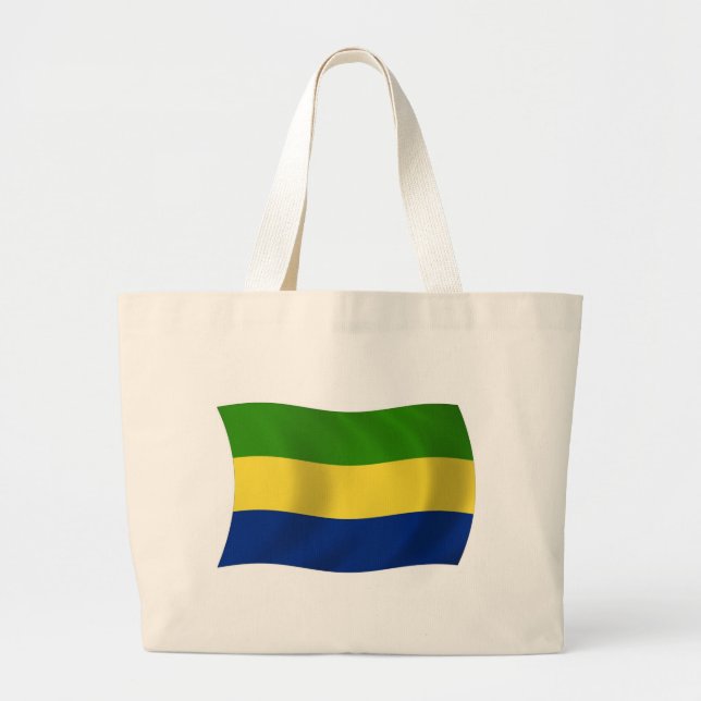 Bolsa de mano con la bandera de Gabón (Frente)