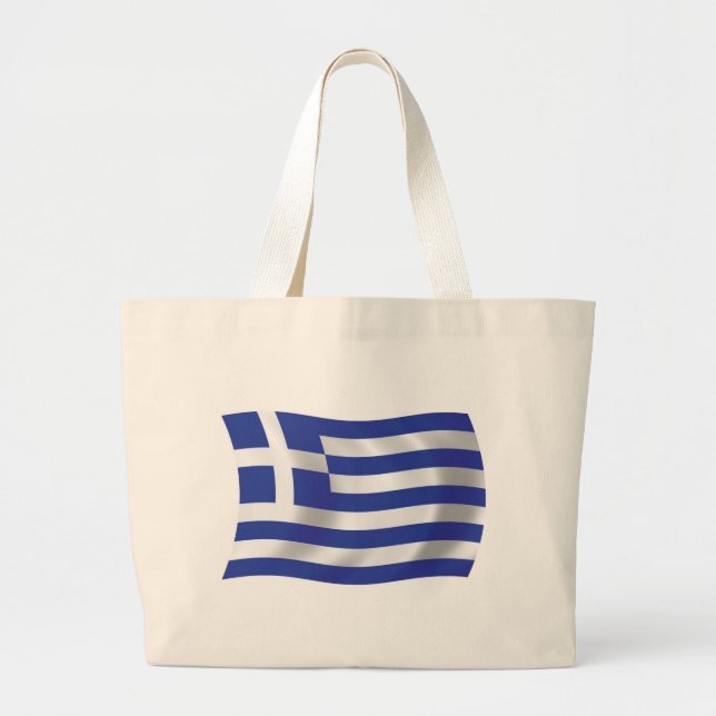 Bolsa de mano con la bandera de Grecia (Frente)