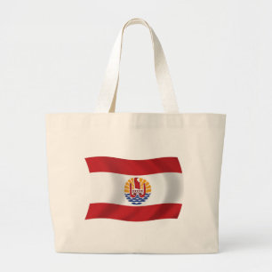 Bolsa de mano con la bandera de la Polinesia Franc