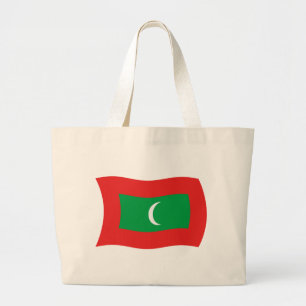 Bolsa de mano con la bandera de Maldivas