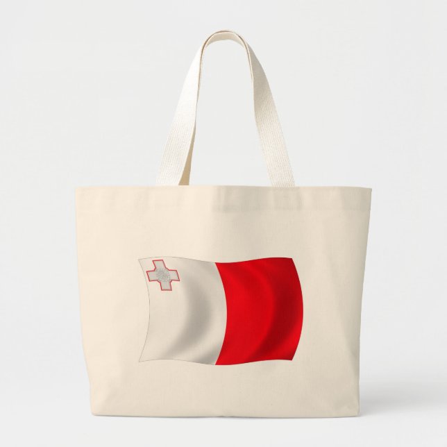 Bolsa de mano con la bandera de Malta (Frente)