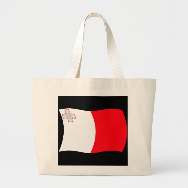 Bolsa de mano con la bandera de Malta (Frente)