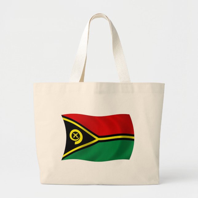 Bolsa de mano con la bandera de Vanuatu (Frente)