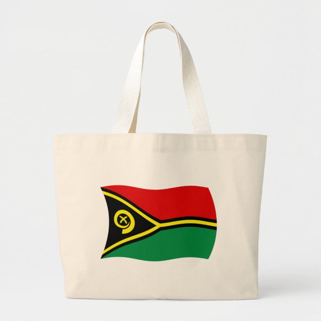 Bolsa de mano con la bandera de Vanuatu (Frente)