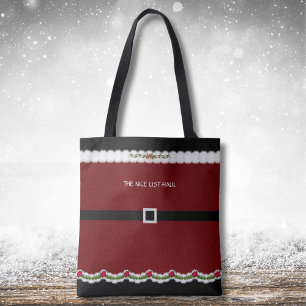 Bolsa de mano con lista de buenos de traje de Sant