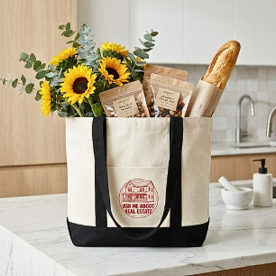 Bolsa de mano con logotipo del nombre del agente i
