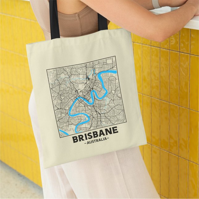Bolsa de mano con mapa de la ciudad de Brisbane, A (Subido por el creador)
