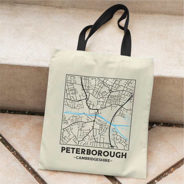 Bolsa de mano con mapa de la ciudad de Peterboroug (Subido por el creador)
