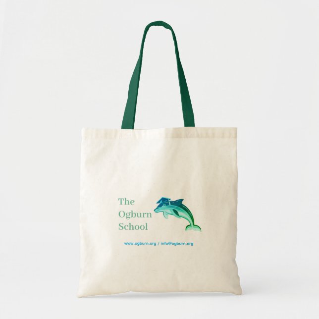 Bolsa de mano con mascota de la escuela Ogburn (Frente)