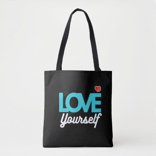 Bolsa de mano con mensaje positivo – Bolsa de rega (Anverso)