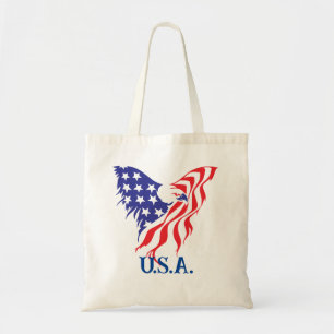 Bolsa de mano con monograma patriótico "EE. UU."