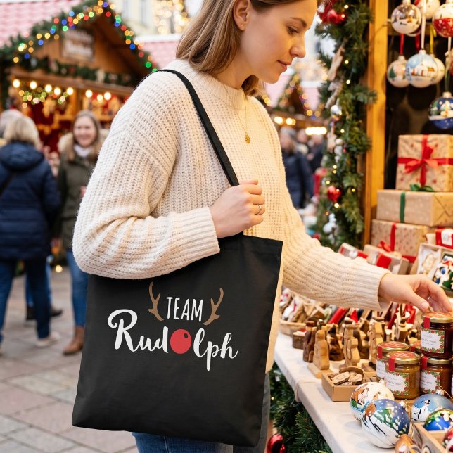 Bolsa de mano con motivo de Navidad Team Rudolph (Subido por el creador)