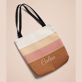 Bolsa de mano con nombre personalizado elegante ro