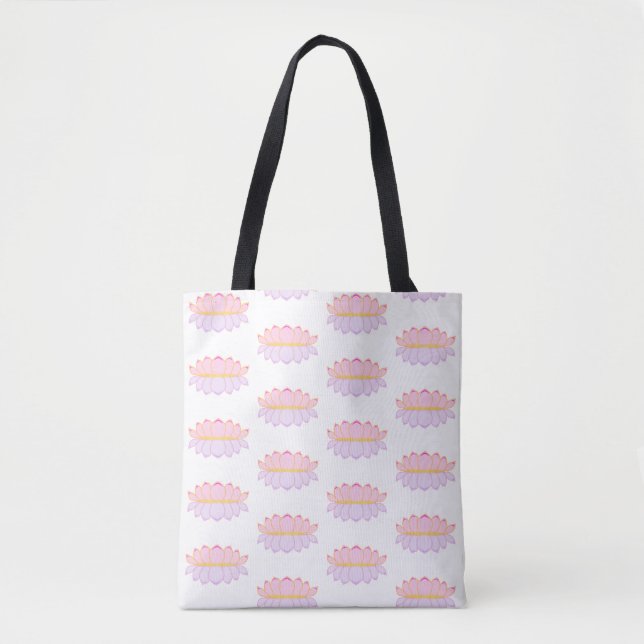 Bolsa de mano con patrón de flor de loto (Anverso)
