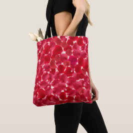 Bolsa de mano con patrón de rosa roja romántica pa