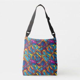 Bolsa de mano con patrón digital geométrico abstra