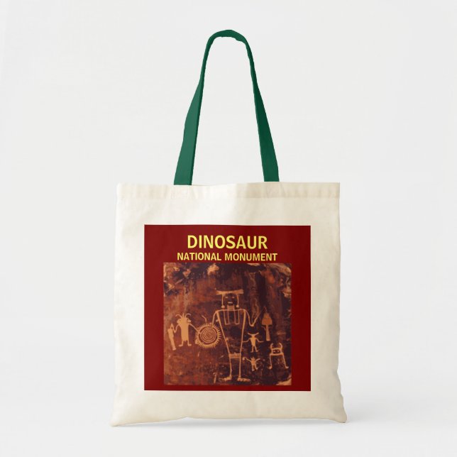 Bolsa de mano con petroglifo del Monumento Naciona (Frente)
