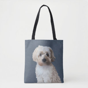 Bolsa de mano con retrato de perro Shorkie