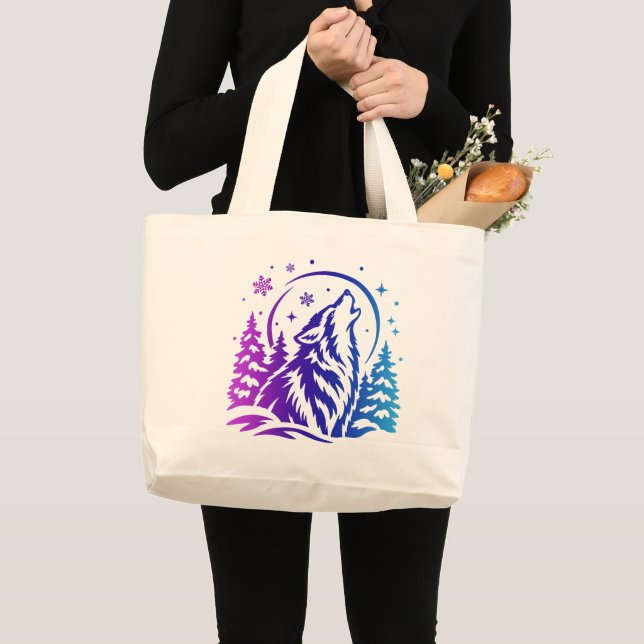 Bolsa de mano con un lobo (Anverso (producto))