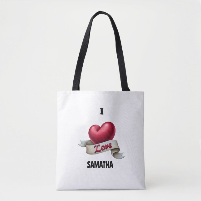 Bolsa de mano "Corazón y Estandarte" personalizada (Anverso)