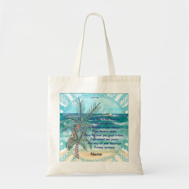 Bolsa de mano cristiana Blessings Increase (Frente)