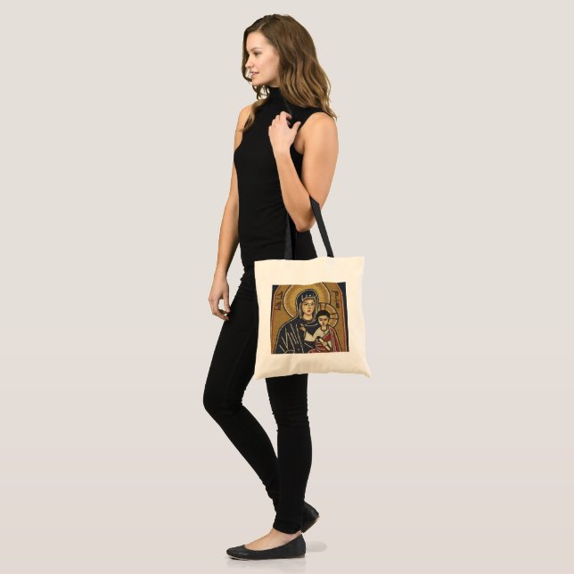 Bolsa de mano cristiana con mosaico sirio (Anverso (modelo))