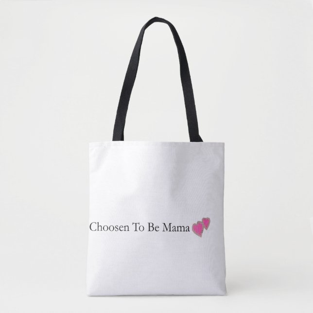 Bolsa de mano cristiana Elegida Para Ser Mamá (Anverso)