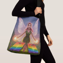 Bolsa de mano cruzada para fiesta de boda de hada 