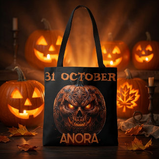 Bolsa de mano CUSTOM 31 Octubre Calabaza Espeluzna