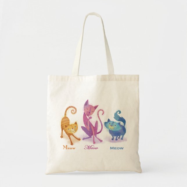 Bolsa de mano de 3 gatos (Frente)