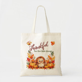 Bolsa de mano de Acción de Gracias de pavo lindo a