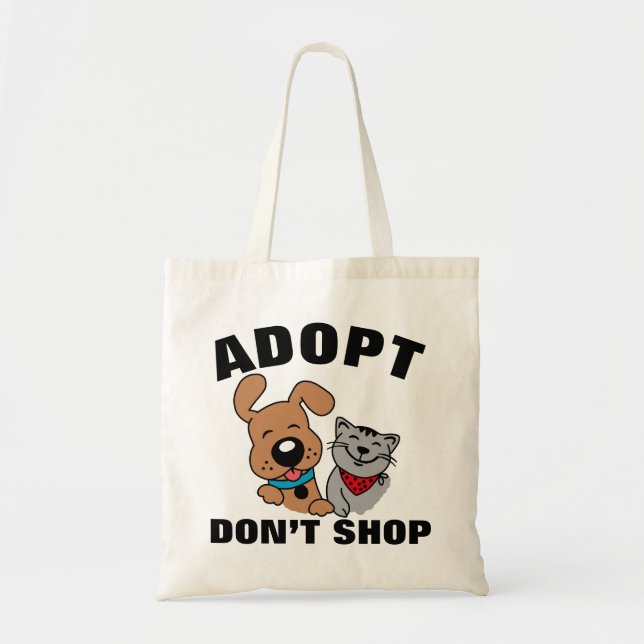 Bolsa de mano de adopción de mascotas perro gato (Frente)