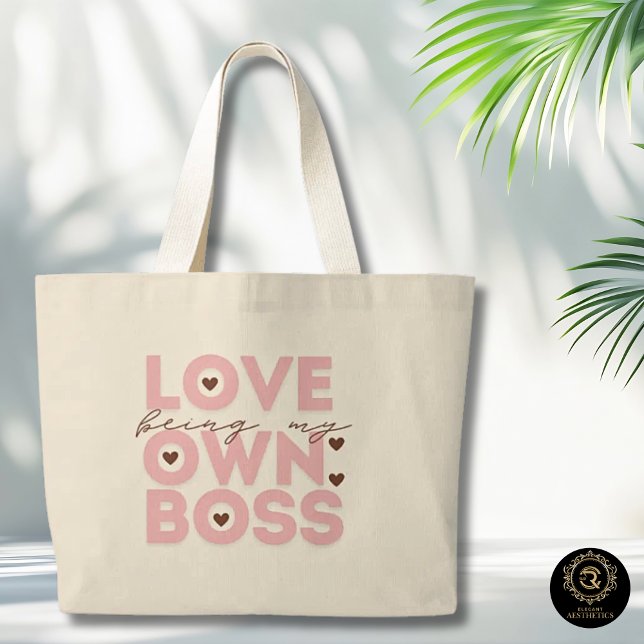Bolsa de mano de algodón Chic Being My Own Boss Ev (Subido por el creador)