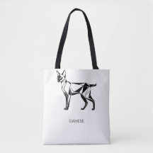 Bolsa de mano de algodón geométrico minimalista de