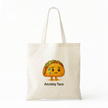 Bolsa de mano de ansiedad linda de taco Bolsa de c