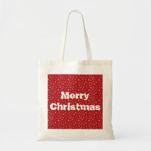 Bolsa de mano de árboles de Navidad y copos de nie