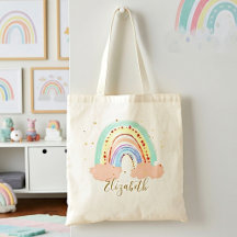 Bolsa de mano de arcoíris y estrellas bebé
