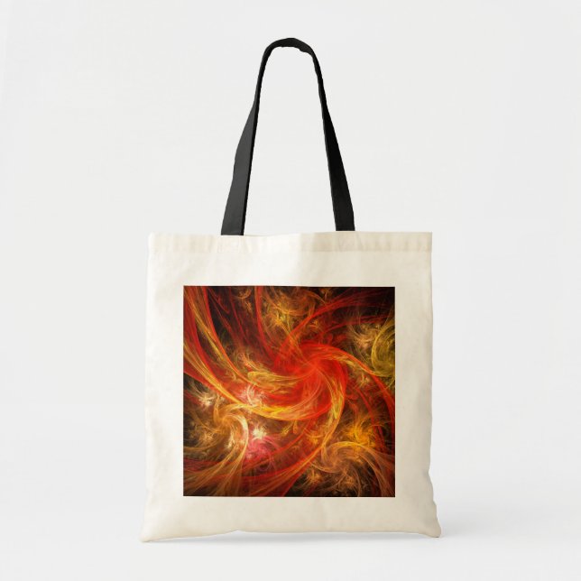 Bolsa de mano de arte abstracto Firestorm Nova (Frente)