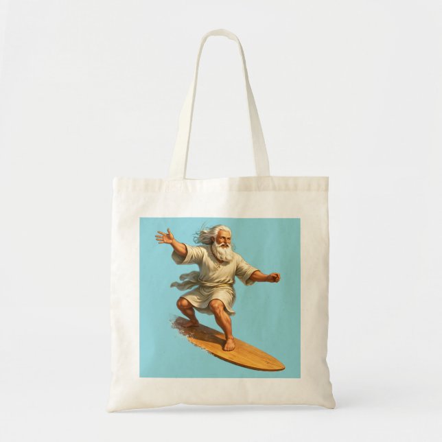 Bolsa de mano de arte bíblico de Moses para surfea (Frente)