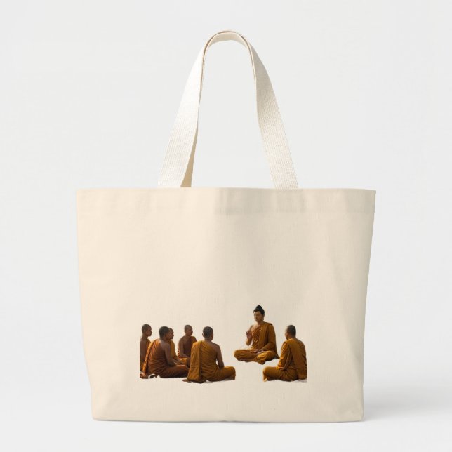 Bolsa de mano de arte de Buda - Reunión pacífica (Frente)