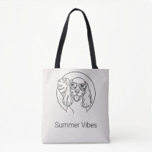 Bolsa de mano de arte de línea de Cocker Spaniel T